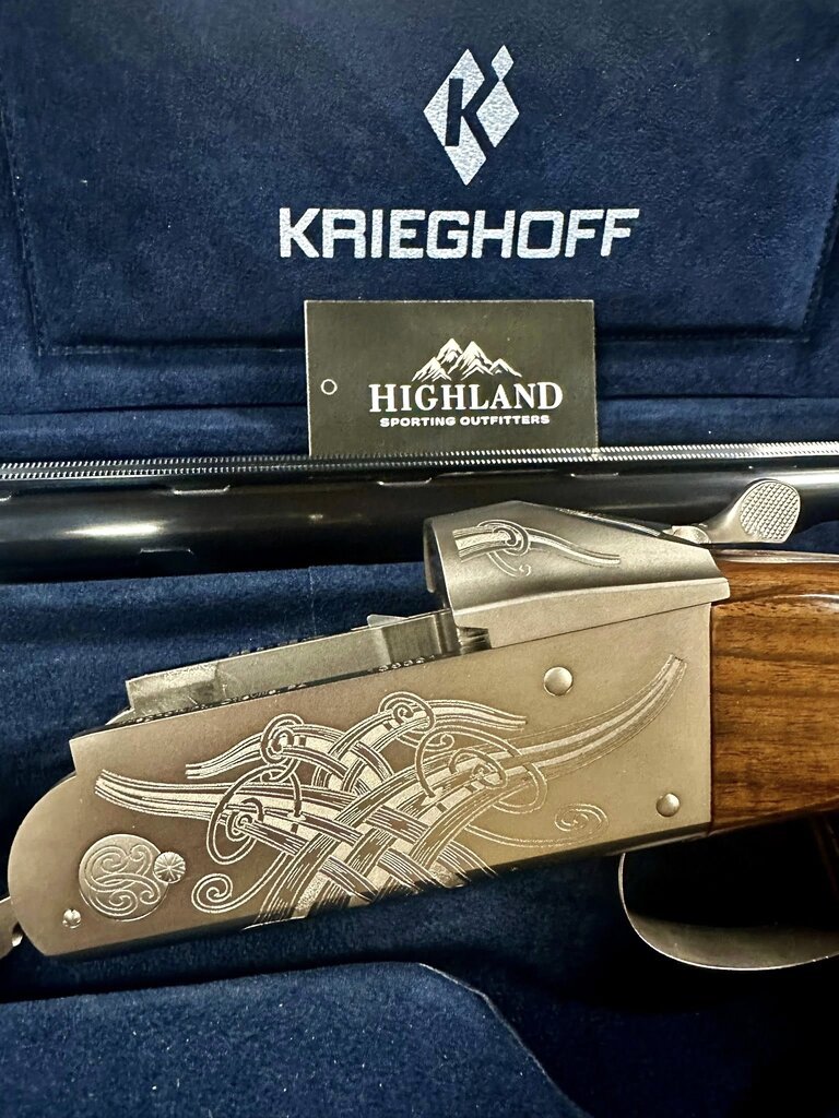 KRIEGHOFF K-80 CELTIC SCROLL NICKEL TAPERED FLAT 32" 12GA CHOKE TUBES #3 SPT RH CAT2